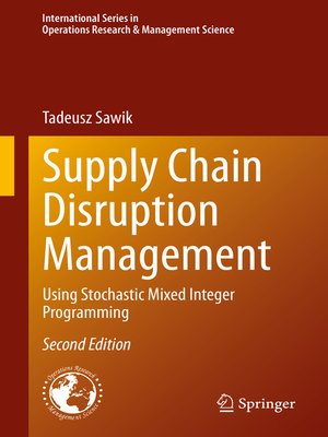 cover image of Supply Chain Disruption Management